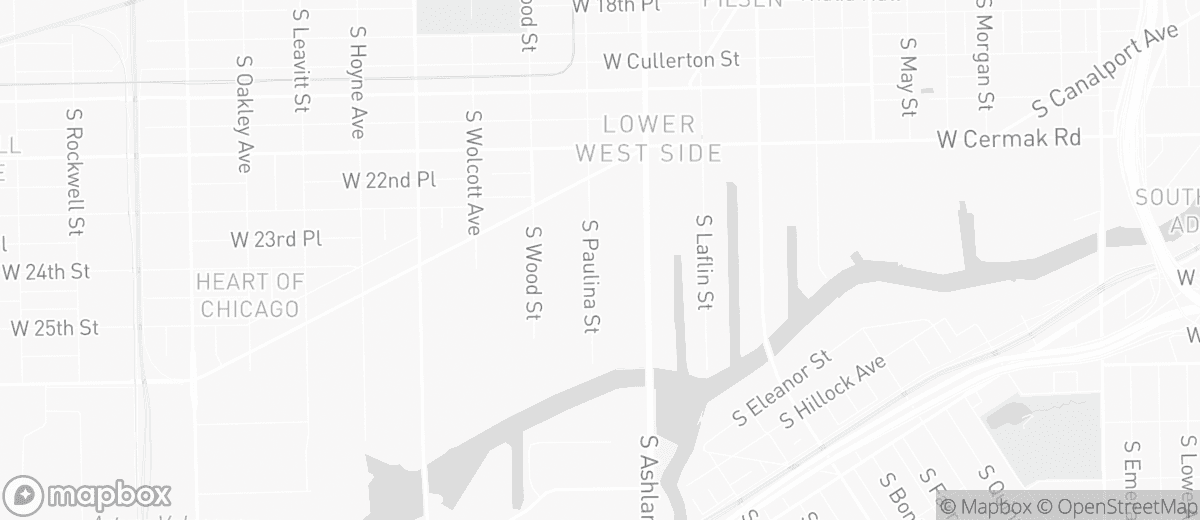 Pilsen area map